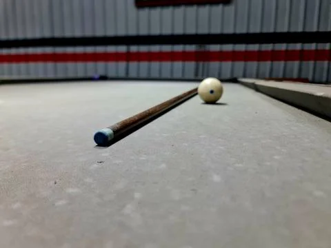 Dynamic Billiards Game Pool Table Action Shot 写真素材