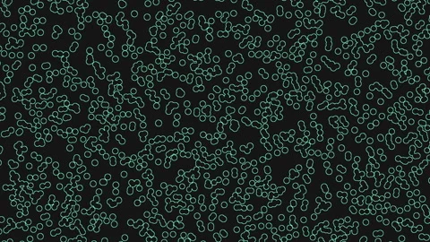 Dynamic black and green abstract chaotic repeating pattern of dots and lines Stock-Footage 297615729