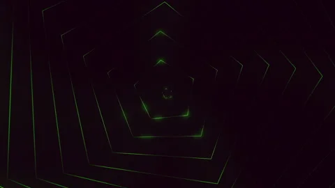 Dynamic black and green pattern with striking lines Stock Footage 270411087