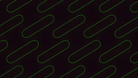 Dynamic black and green zigzag pattern with glowing curved lines 스톡 동영상 258952221