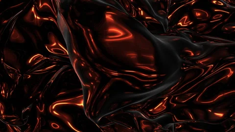 Dynamic black and orange abstract swirls - digital artwork Stockbeeldmateriaal 317396685