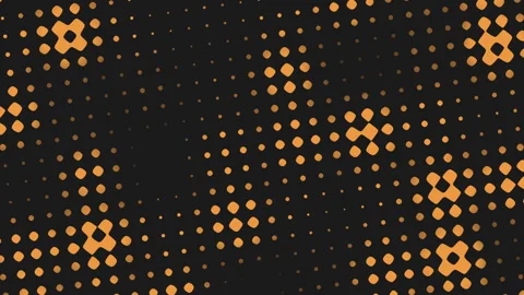 Dynamic black and orange dot pattern versatile design element 動画素材 311608812