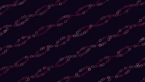 Dynamic black and red diagonal dot pattern on dark background Stock Footage 311601532