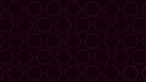 Dynamic black and red geometric pattern with hexagons modern design for Vídeos de archivo 270410092