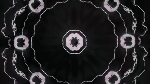 Dynamic black and white abstract pattern with shapes and Stock Footage 340040231