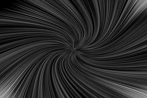 Dynamic black and white abstract spiral pattern with swirling lines Stockillustratie