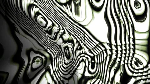 Dynamic black and white abstract pattern with swirling lines Stock Illustration