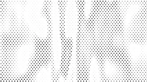 Dynamic black and white composition. Halftone element Stock Footage 89621167
