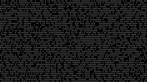 Dynamic black and white dot pattern fills the screen Stock Footage 339489639