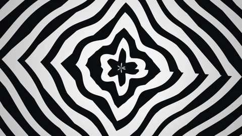 Dynamic black and white pattern with wave shapes and 動画素材 339374301
