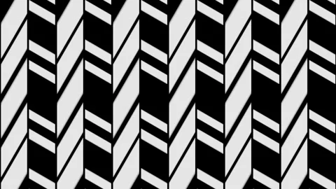 Dynamic black and white patterns create immersive visual experience for concerts Stock Footage 293556085