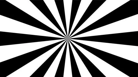 Dynamic Black and White Radial Sunburst Pattern Background. 스톡 일러스트
