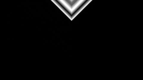 Dynamic black and white transition vertical animation with V shapes covering the イラスト素材