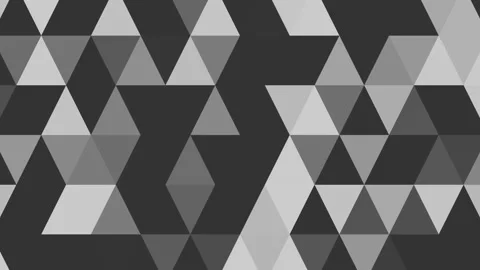 Dynamic Black and White Triangular Pattern Animation for Modern Design Stock Footage 291076959