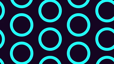 Dynamic black and yellow circle pattern on a dark background Vídeos de archivo 285682043