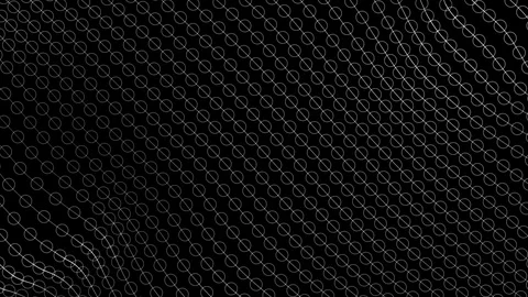 Dynamic black background of geometric shape diagonal grid forming simple curves Stock Footage 123408008