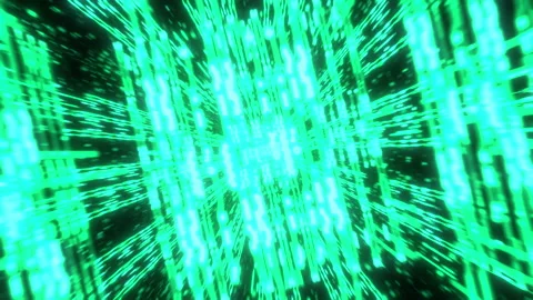 Dynamic blinking particles. Technological animation. 3D 스톡 동영상 145522284