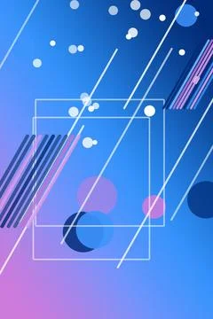 Dynamic blue abstract background featuring layered transparent rectangles, .. Illustrazione stock