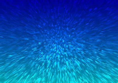 Dynamic blue abstract motion background with exploding pixel effect Dynami... Stock Photos