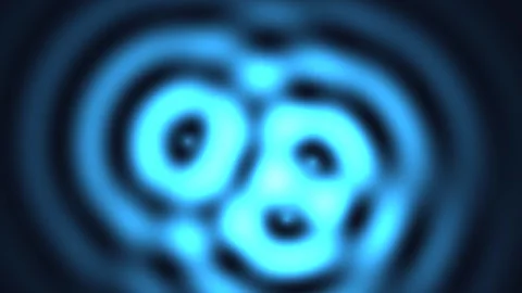 Dynamic blue abstract patterns create a mesmerizing visual Stock Footage 338002025