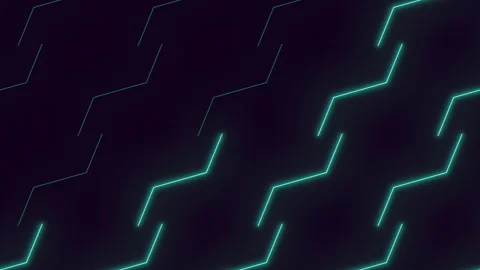 Dynamic blue and green lightning bolt on dark background Stock-Footage 315164747