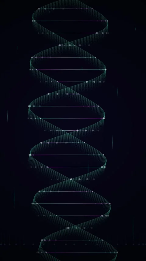 Dynamic blue and pink dna double helix abstract science technology visualiz.. Stock Footage 345487191