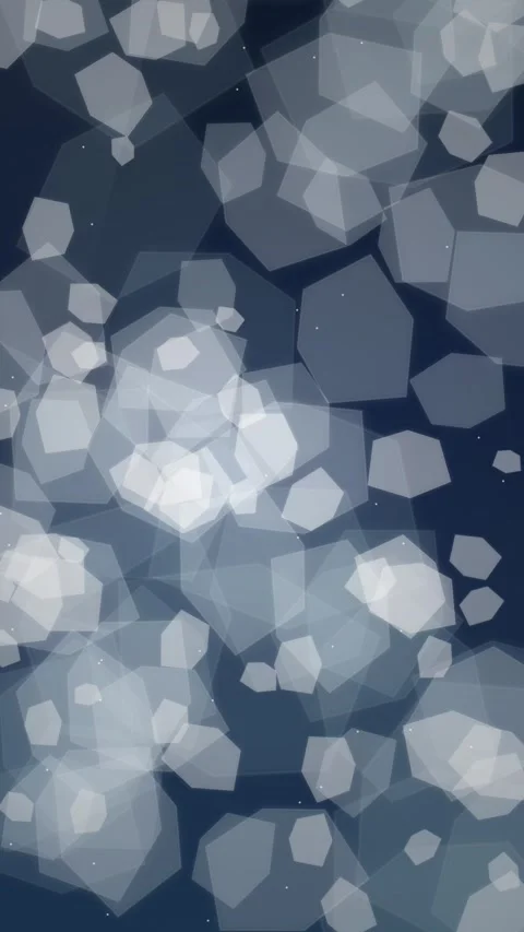 Dynamic blue and silver bokeh abstract geometric light pattern background vid Stock Footage 345493605