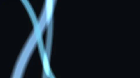 Dynamic blue and white light trails create an abstract, futuristic motion Stock Footage 325769800