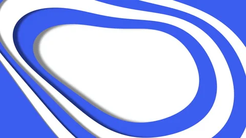 Dynamic blue and white wave pattern with central circle for website design or Stock Footage 297616405