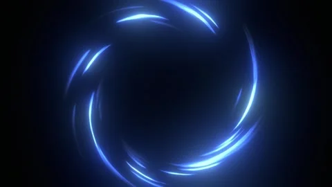 Dynamic Blue Energy Swirl Background - Mesmerizing Abstract Light Animation Stock Footage 276174584