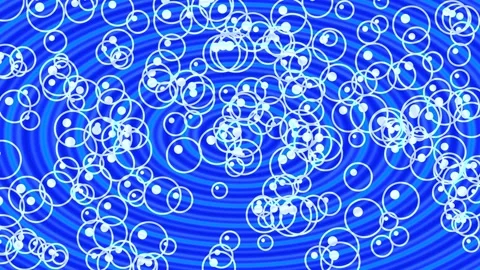 Dynamic blue fluid abstract vortex background seamless pattern motion design Stock Footage 339789174
