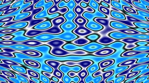 Dynamic blue fluid flow abstract seamless loop background pattern Video stock 342115996