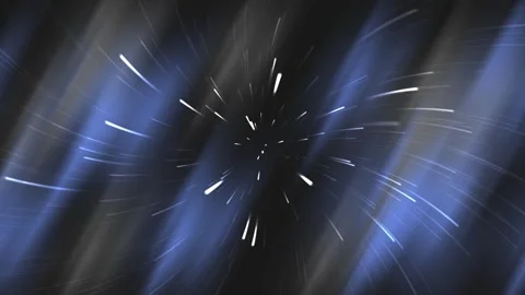 Dynamic blue grey abstract background, star particle burst explosion, streaks 库存影片 297944261