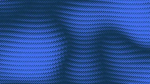 Dynamic Blue Halftone Pattern with Diagonal Lines and Warped Texture Stock Footage 313488737