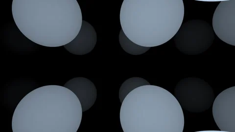 Dynamic Blue-Hued Spheres in Dark Space with Smooth Motion Effects Video stock 291096391