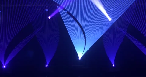 Dynamic blue laser show 動画素材 62315126