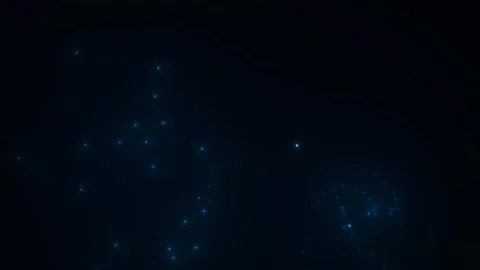 Dynamic Blue Light Bursts on Dark Background for Celebration and Event Visual Видео 340031356