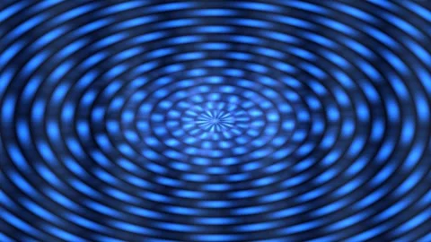 Dynamic Blue Light Circles with Starburst Center Loop Stock Footage 324885085