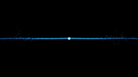 Dynamic blue light energy stream across black background, perfect for futuristic Illustrazione stock