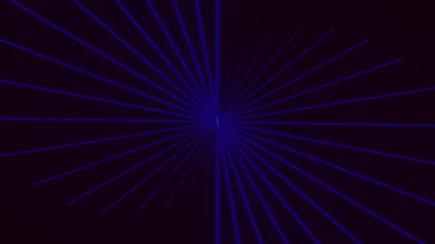 Dynamic blue lines converging in a circular pattern Stock-Footage 297617517