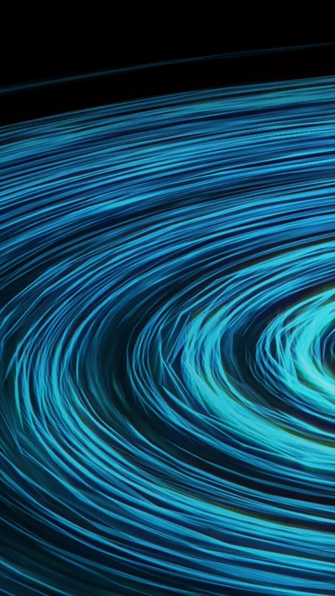 Dynamic blue lines create a captivating whirlpool effect Stock Footage 312100367