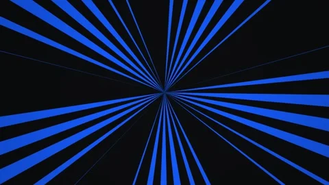 Dynamic blue lines create a tunnel effect in dark space Stock Footage 339518205