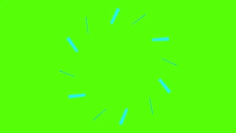 Dynamic blue lines exploding on bright green background Video stock 330285800