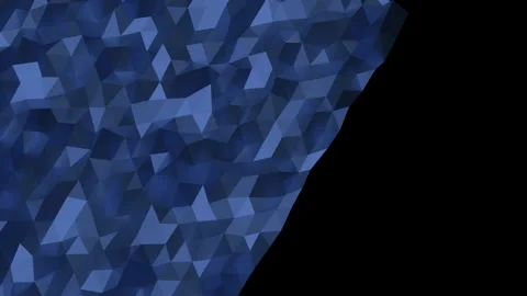 Dynamic Blue Low Poly Pattern Digital Animation Modern Minimal Vídeos de archivo 347075802