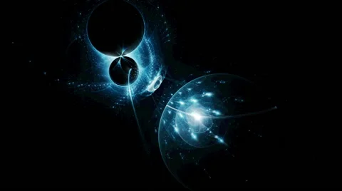 Dynamic Blue Objects In Space,  Fantasy 動画素材 47976088