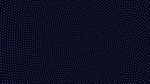 Dynamic blue particle grid background with flowing digital wave motion for tech Stock Footage 334138513