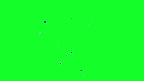 Dynamic blue particles exploding on green screen background Stock Footage 332395015