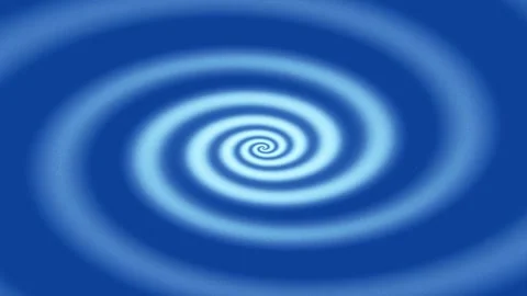 Dynamic Blue Spiral Background: Swirling Abstract Vortex Energy Flow Pattern Stock Footage 339793717
