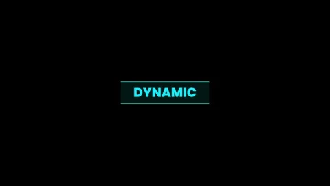 Dynamic blue text inside framing box title animation Vídeo Stock 343710944