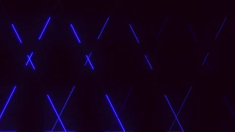 Dynamic blue triangular pattern with futuristic glow Stock Footage 279607833